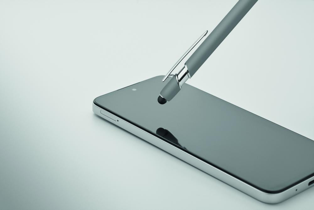 Bolígrafo de aluminio gomoso