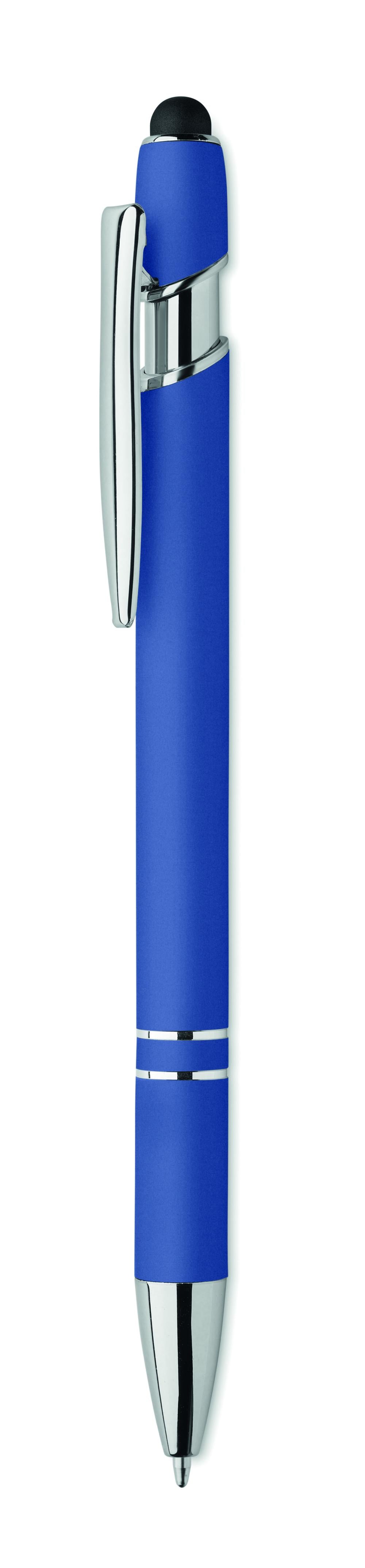 Bolígrafo de aluminio gomoso