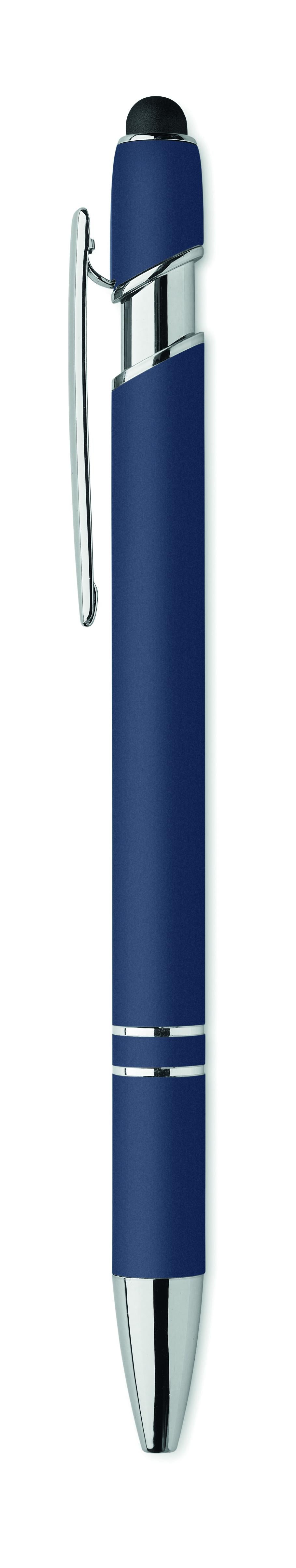 Bolígrafo de aluminio gomoso