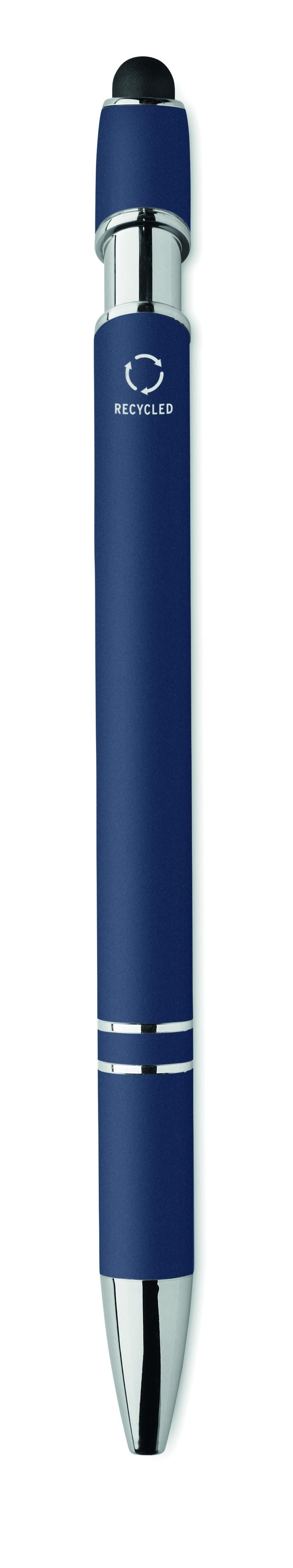 Bolígrafo de aluminio gomoso