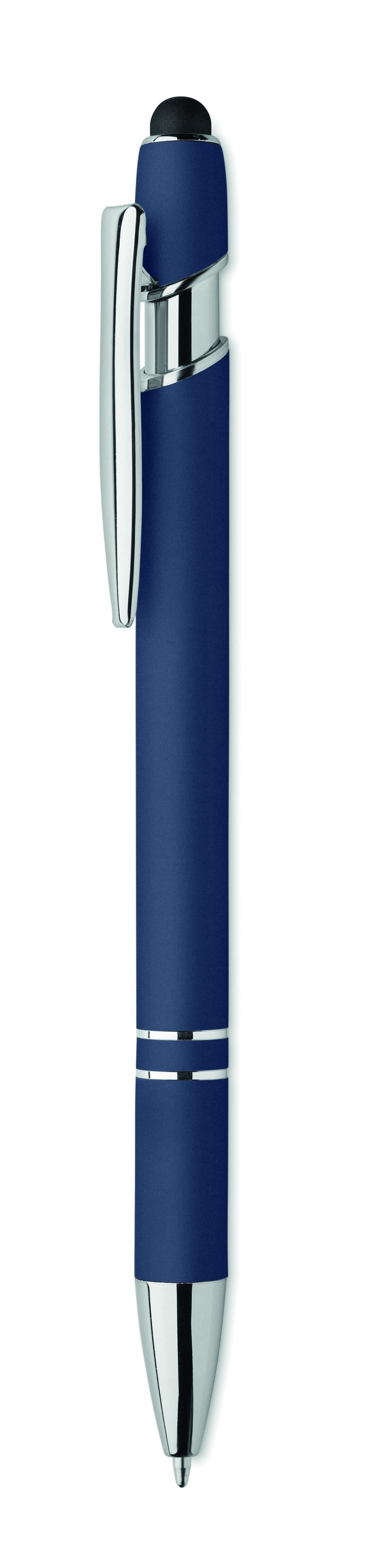 Bolígrafo de aluminio gomoso