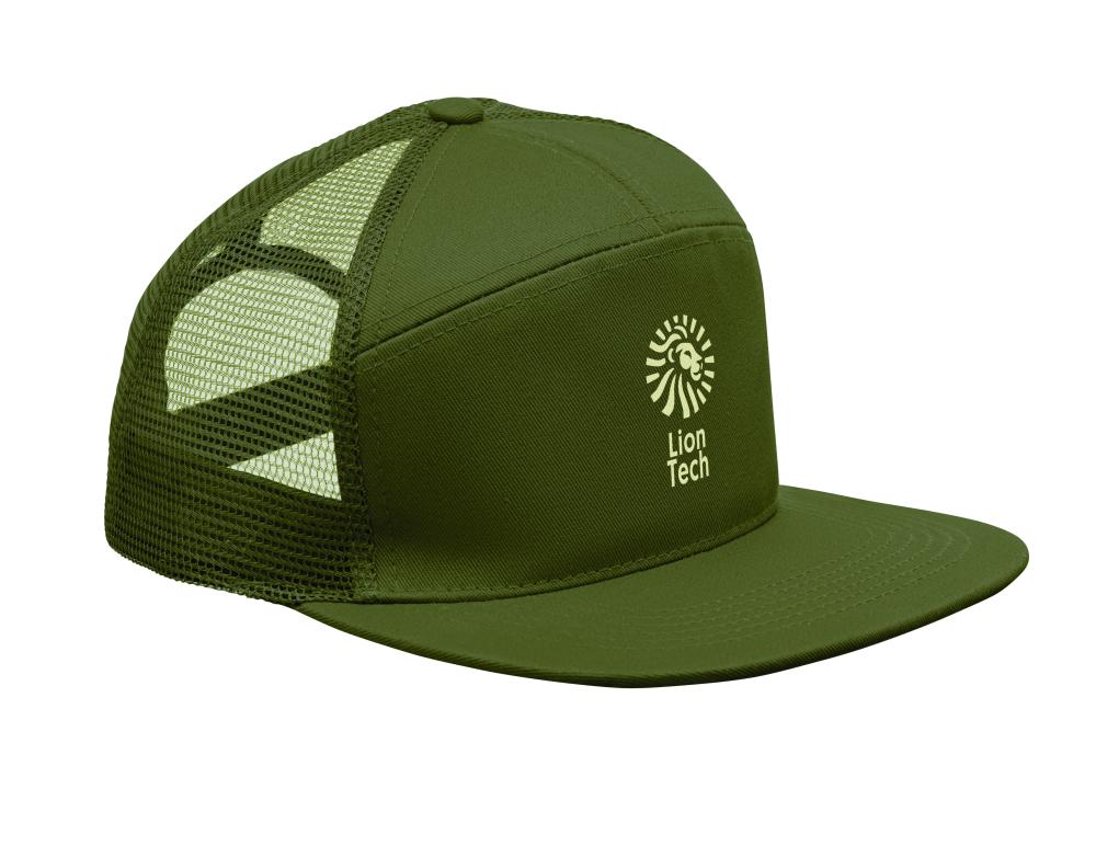 Gorra 7 Paneles Visera Plana