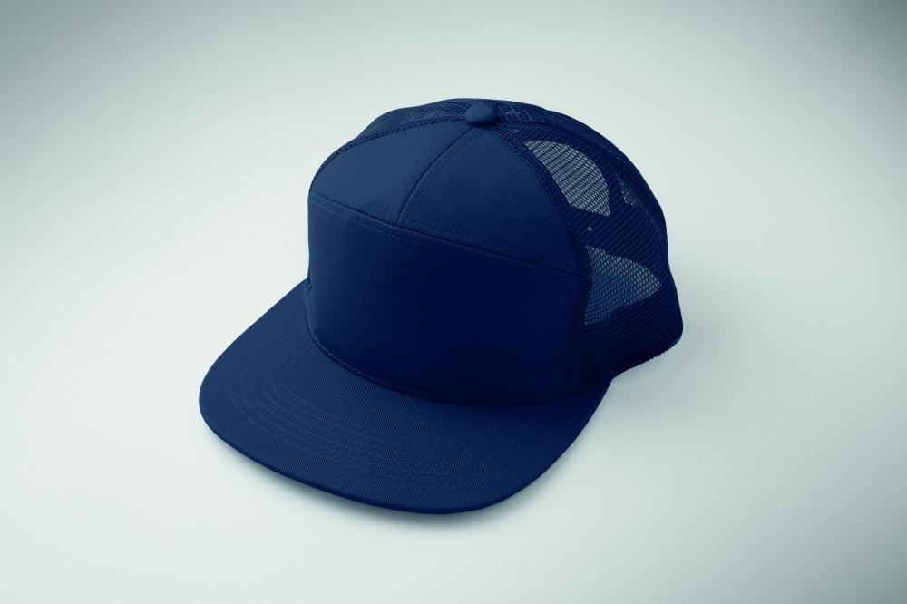 Gorra 7 Paneles Visera Plana