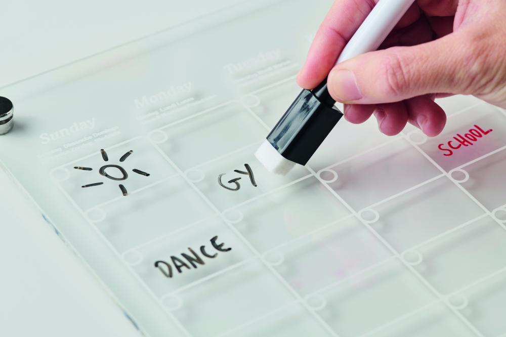 Pizarra planificadora mensual