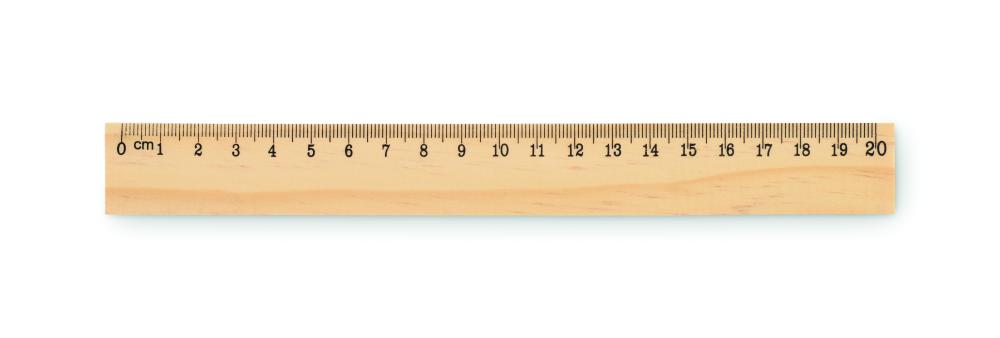 Regla de madera 20 cm