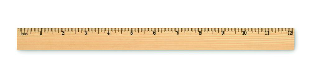 Regla de madera 30 cm