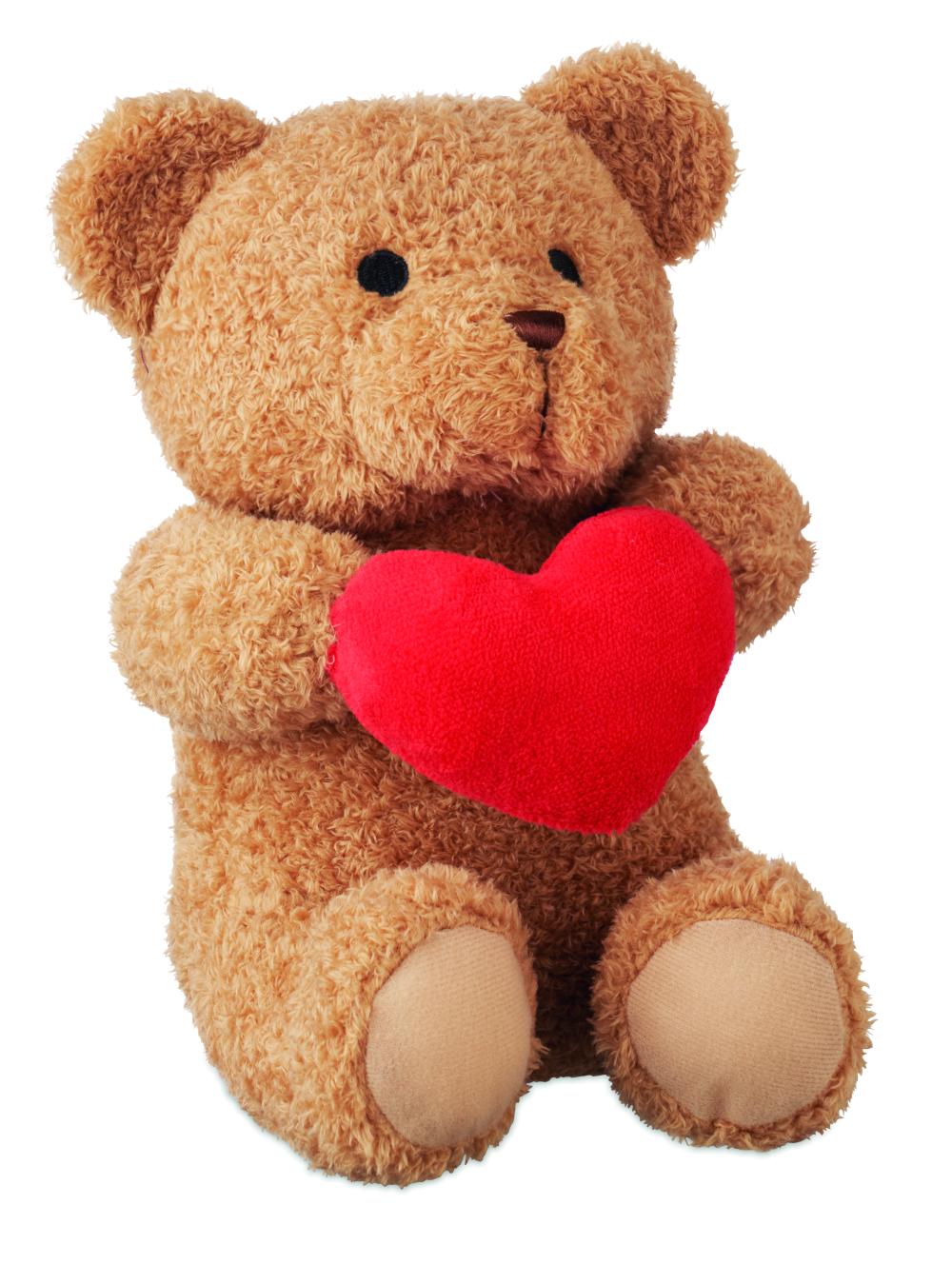 Osito de peluche corazón 23cm