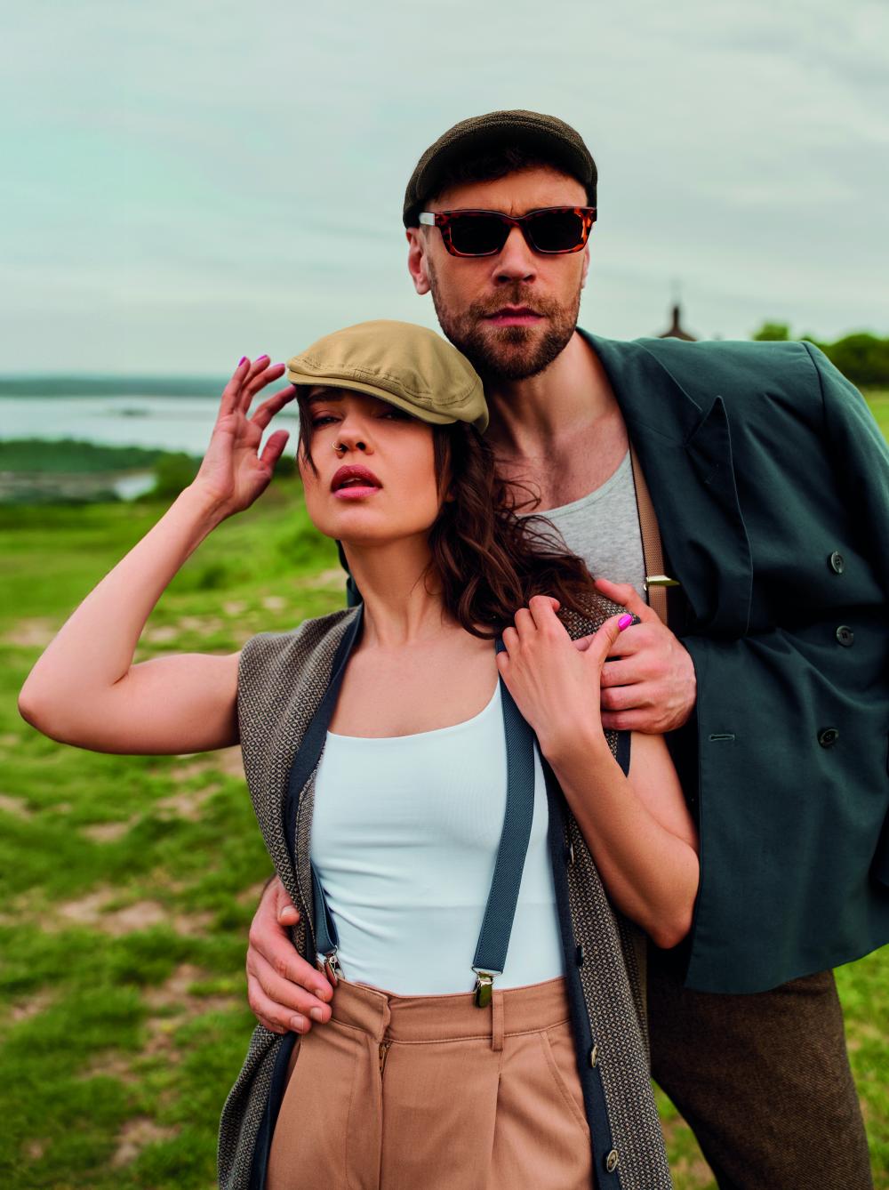 Gorra plana Newsboy 335 gr/m²