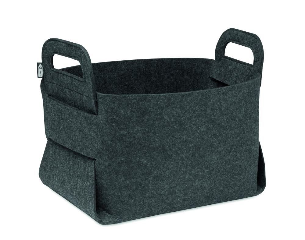 Cesta plegable de fieltro RPET