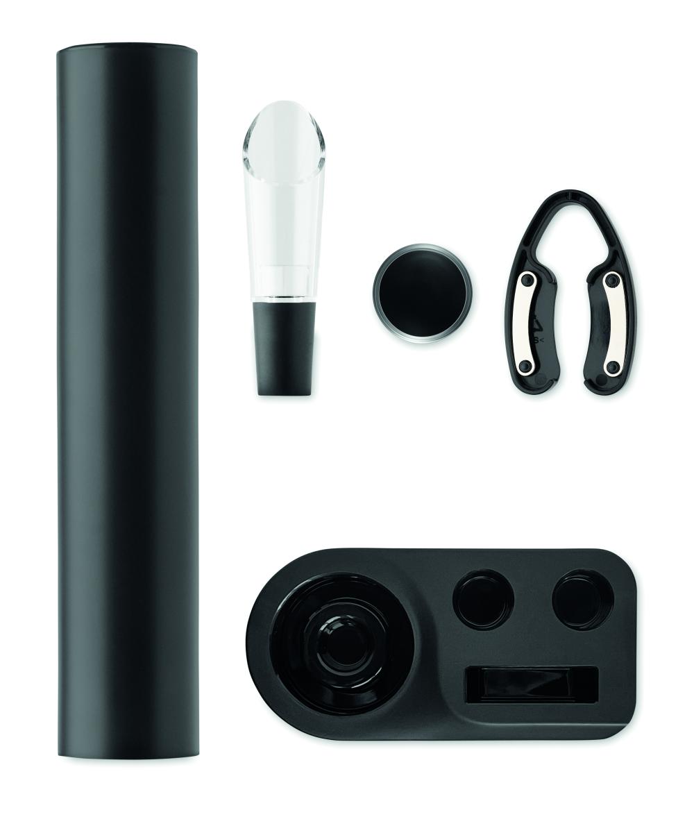 Set abridor de vino eléctrico