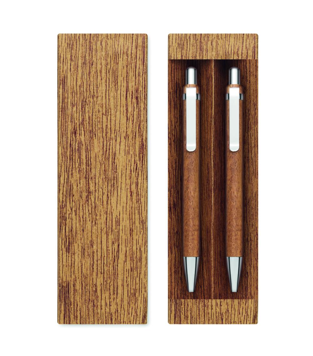Set de madera de acacia