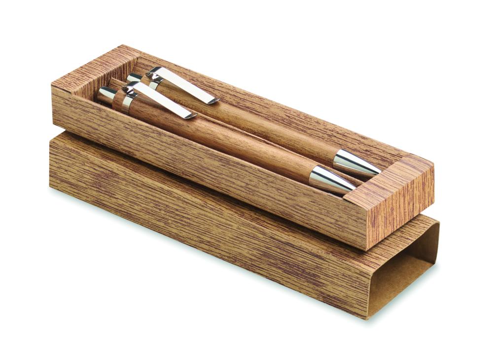 Set de madera de acacia