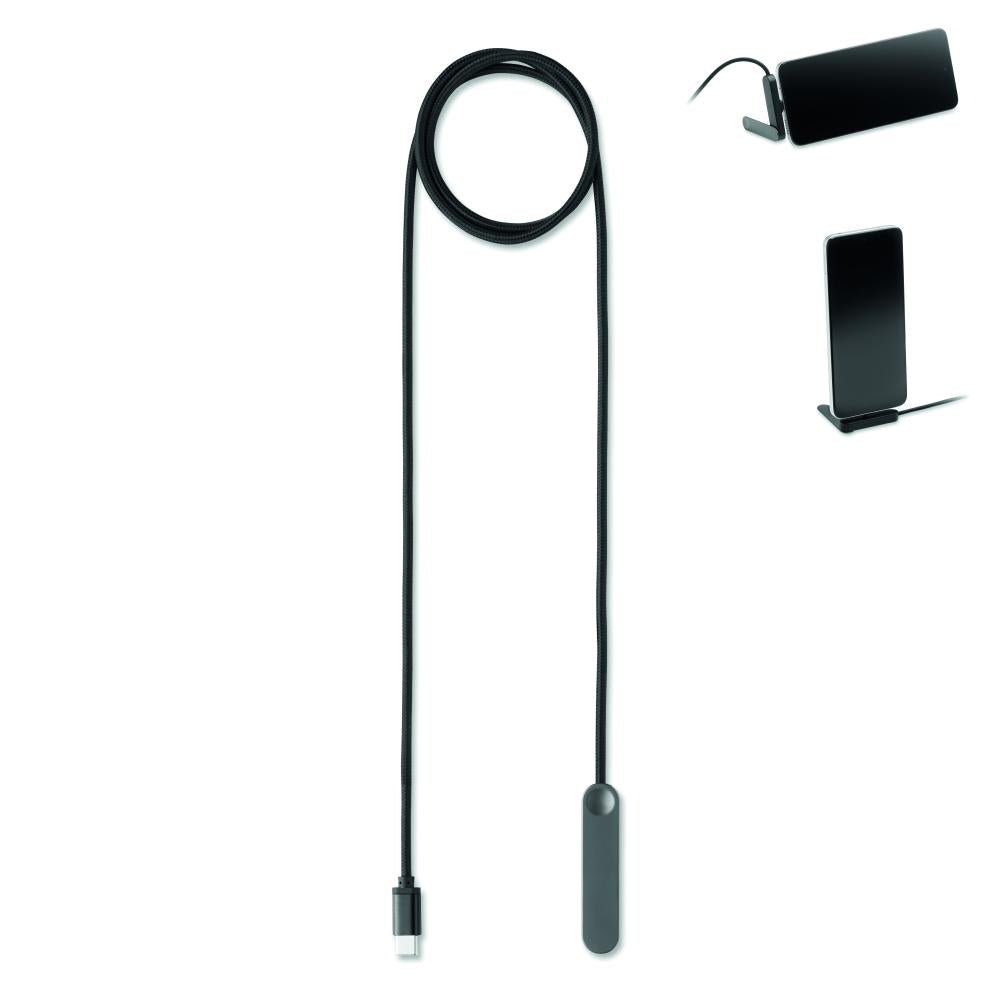 Cable USB-C 60W con soporte
