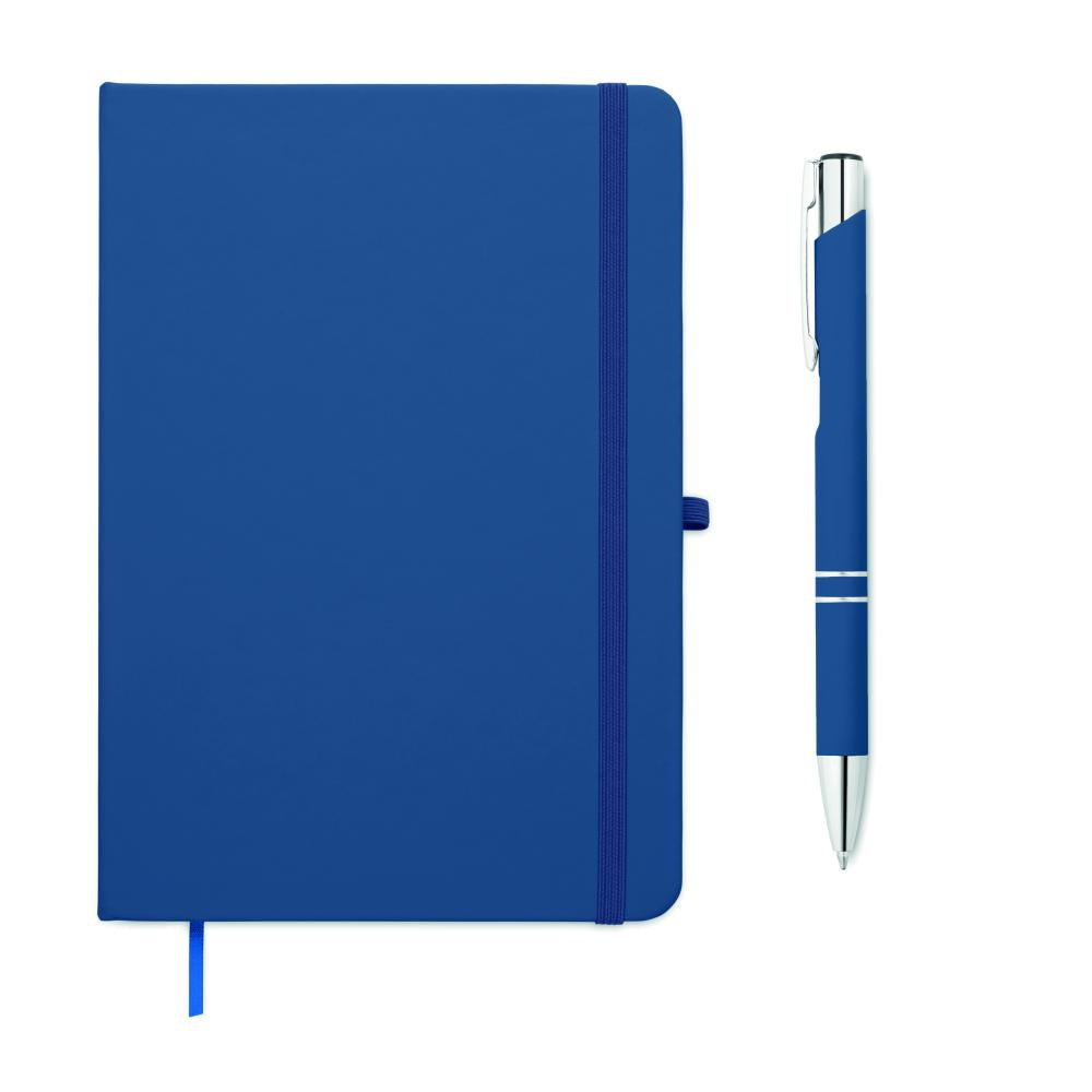 Set libreta A5 PU y boligrafo