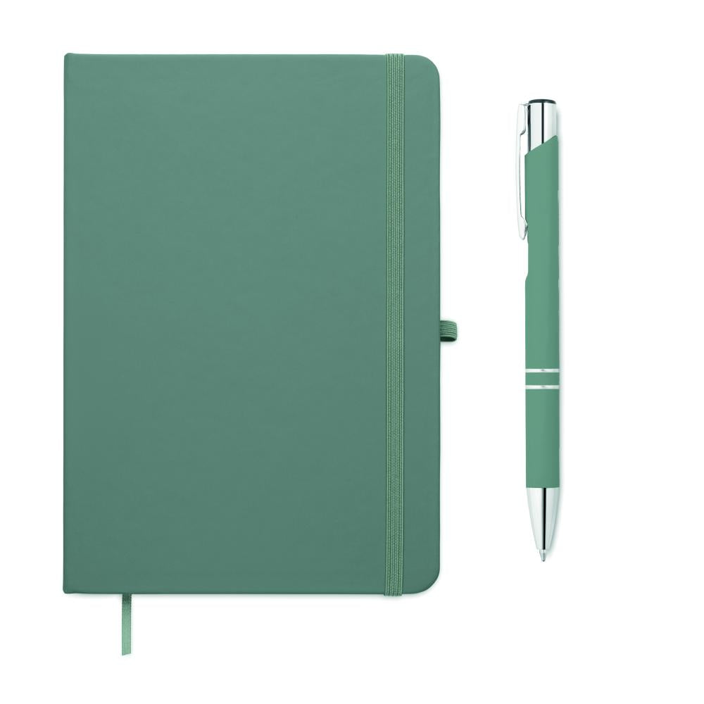 Set libreta A5 PU y boligrafo