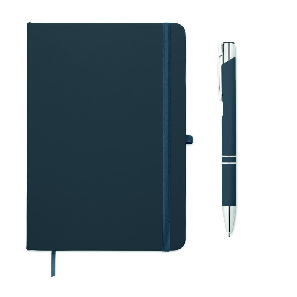 Set libreta A5 PU y boligrafo