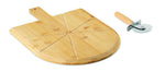 Tabla cortador pizza de bambú