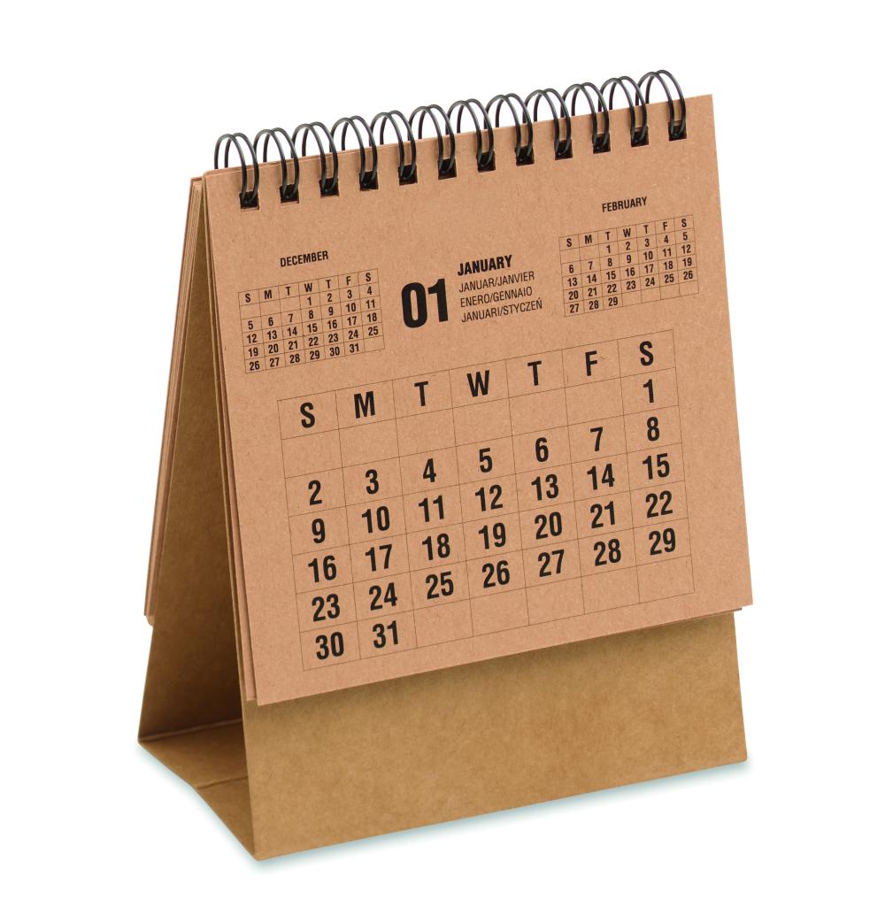 Calendario sobremesa 4 años