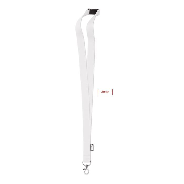 Lanyard de RPET  20 mm