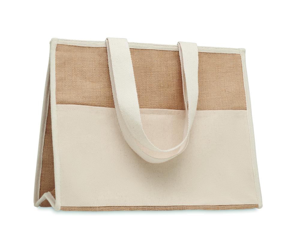 Bolsa nevera canvas y yute