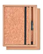 Set libreta bolígrafo corcho
