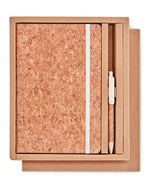 Set libreta bolígrafo corcho