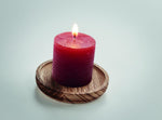 Porta velas madera