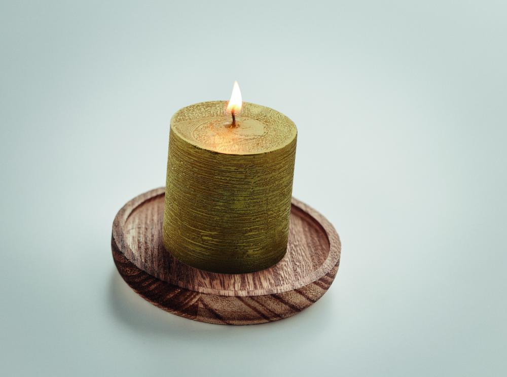 Porta velas madera