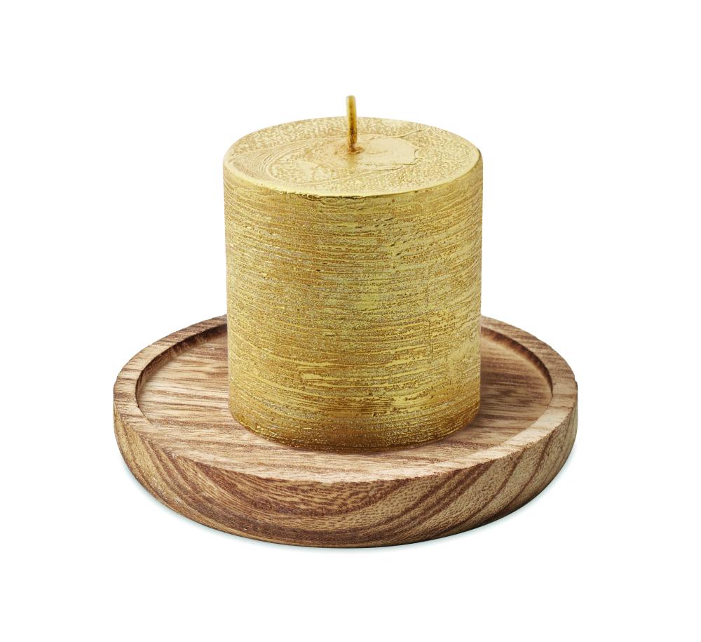 Porta velas madera