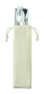 Set de cubiertos acero inox.