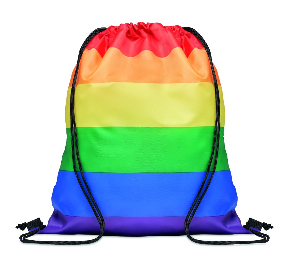 Bolsa cuerdas rainbow de RPET
