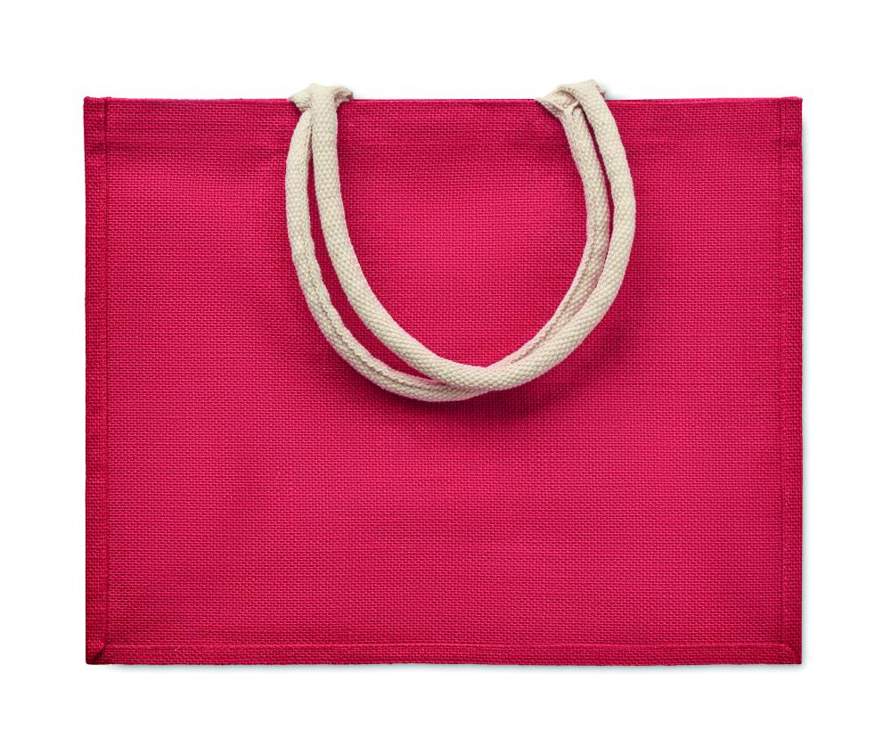 Bolsa de yute y asas algodón