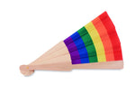 Abanico de madera rainbow