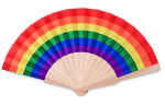 Abanico de madera rainbow
