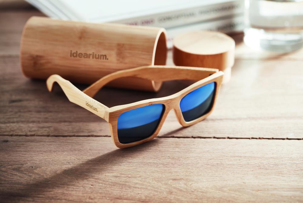 Gafas de sol y Estuche Bambú