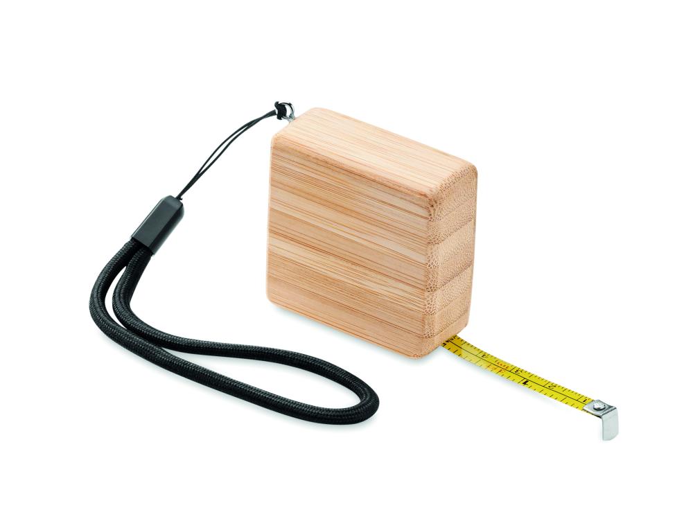 Cinta métrica de bambú 1m