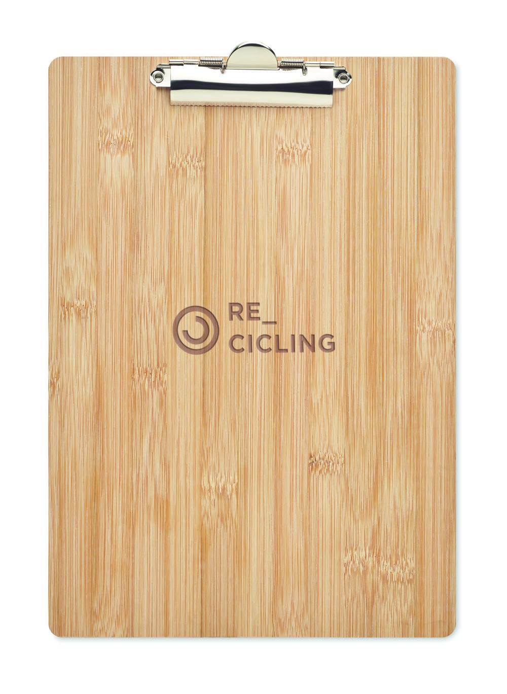 Portapapeles de bambú A4