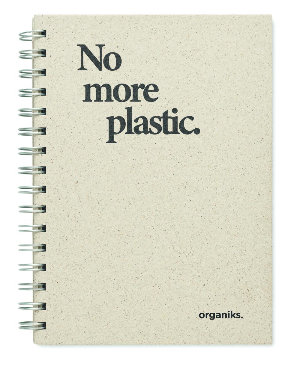 Libreta anillas A5 papel hierba