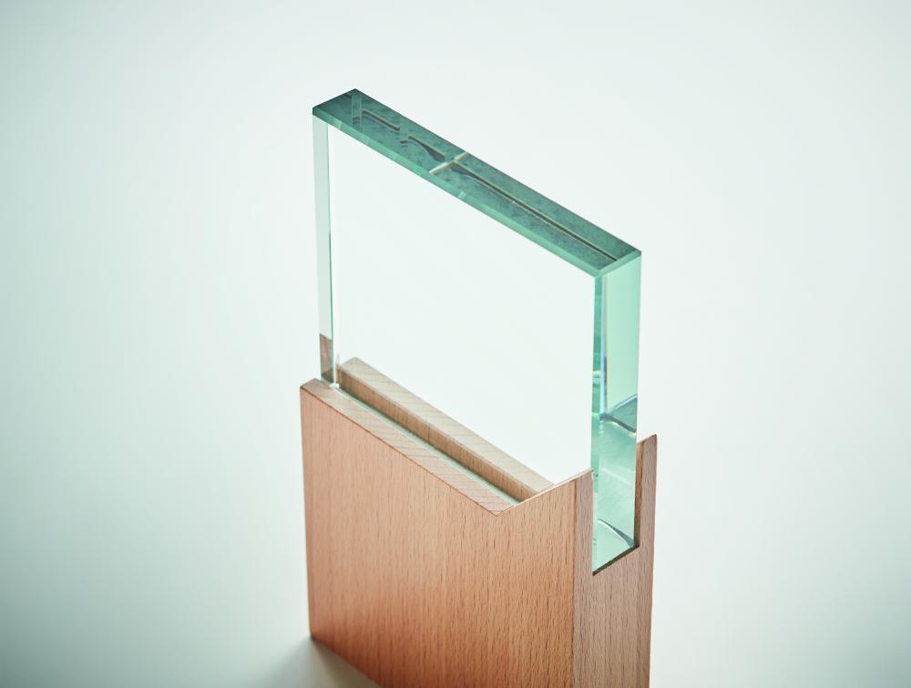 Placa o trofeo de cristal