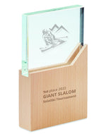 Placa o trofeo de cristal