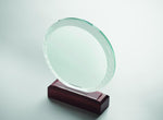 Placa o trofeo cristal redonda