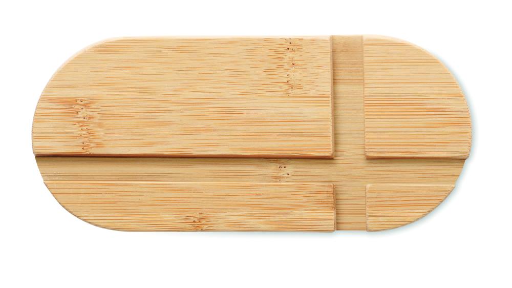 Soporte bambú tablet