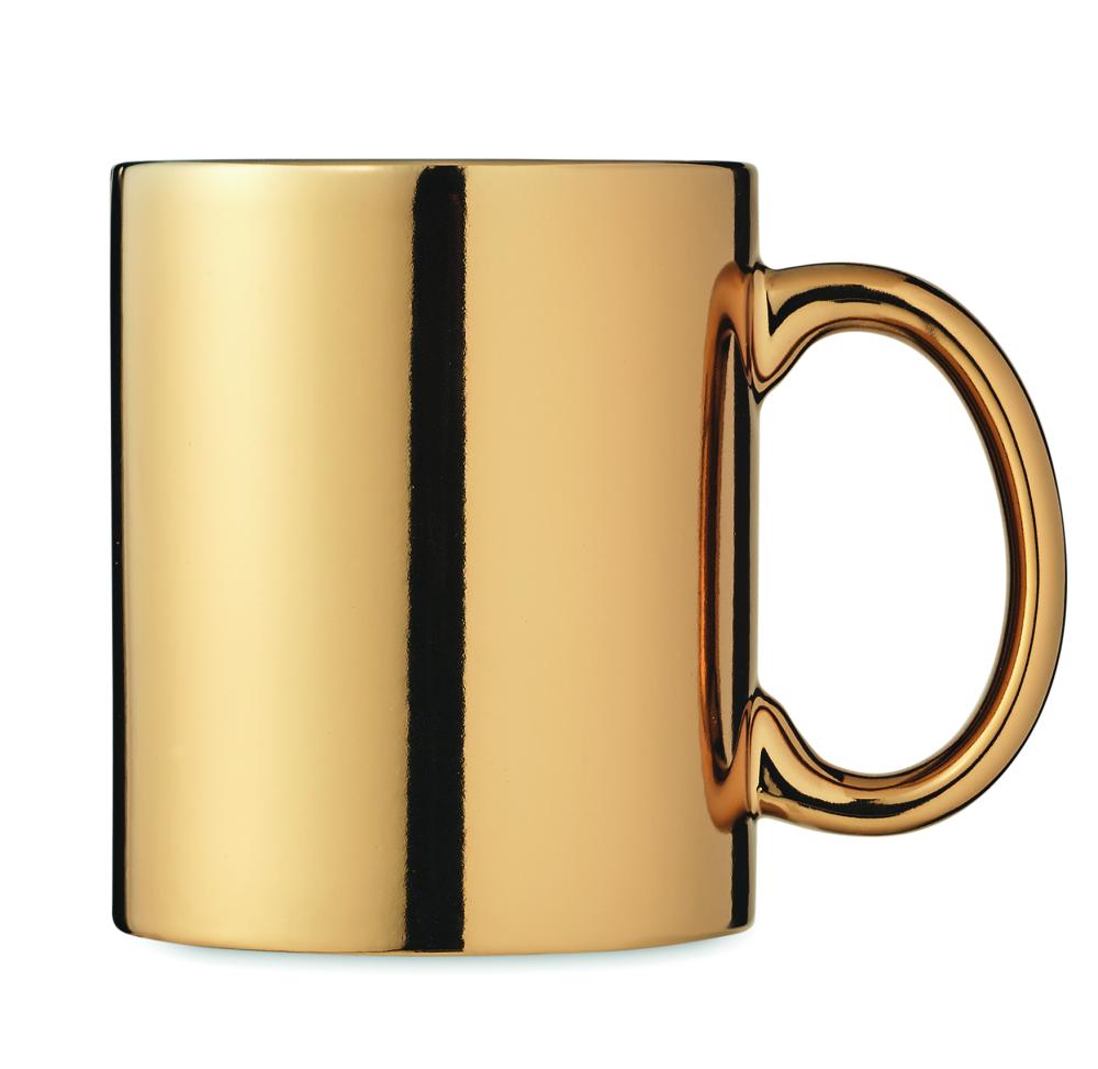 Taza cerámica metálica 300 ml