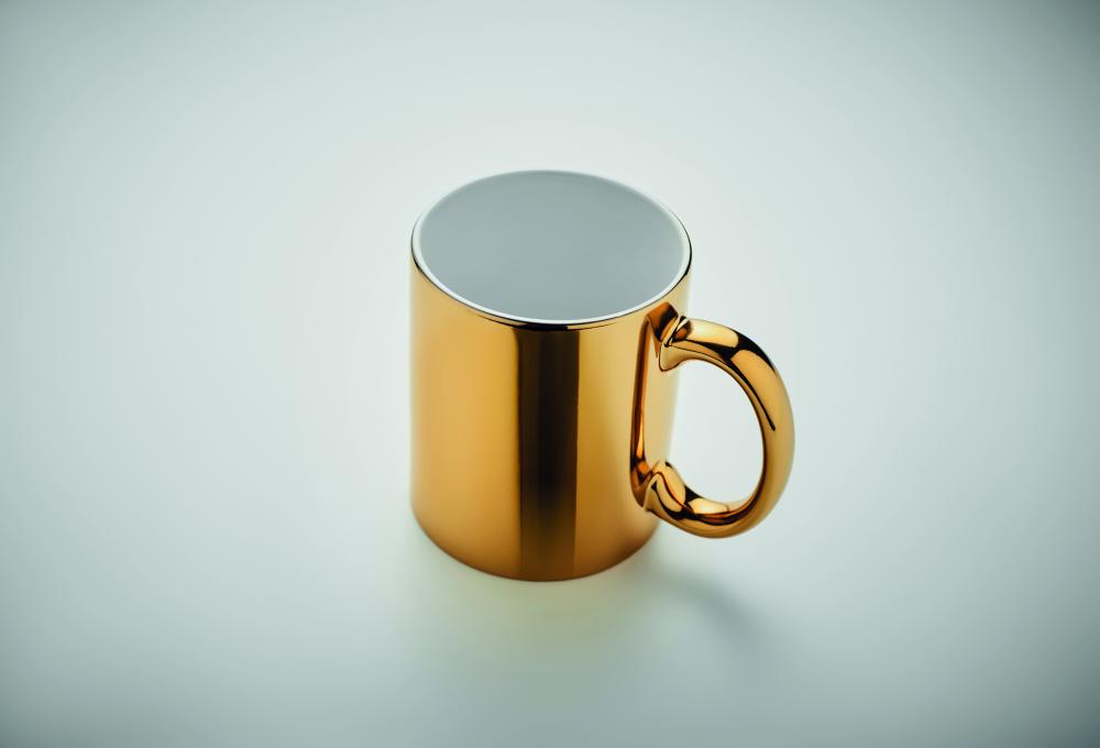 Taza cerámica metálica 300 ml