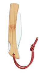 Cuchillo plegable de bambú