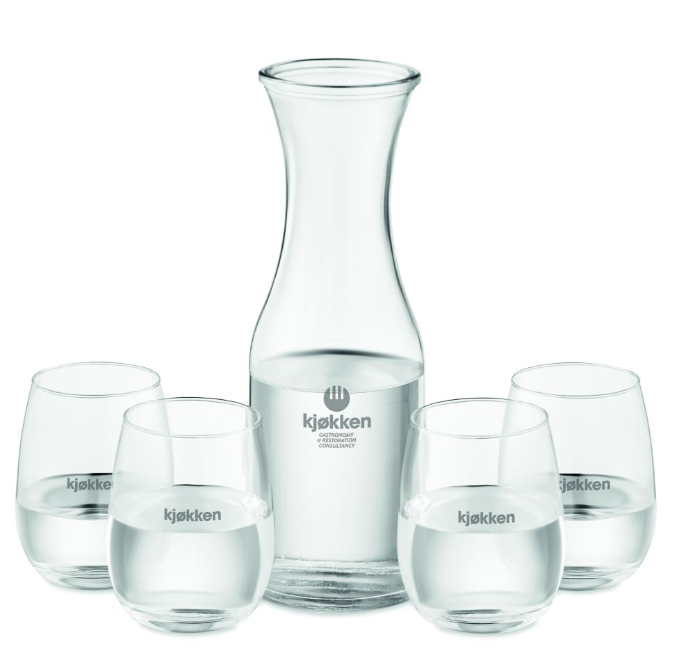 Set bebida vidrio reciclado