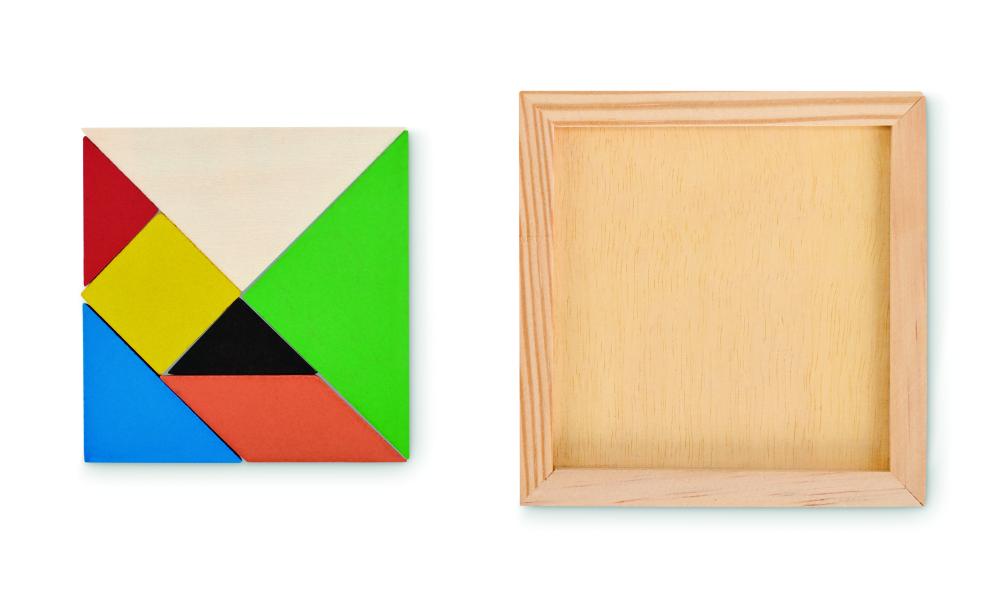 Rompecabezas Tangram de madera