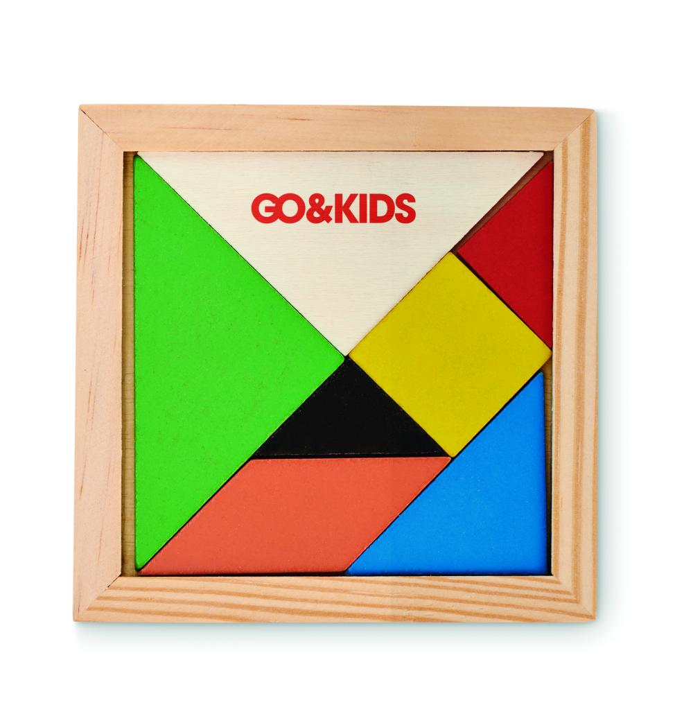 Rompecabezas Tangram de madera