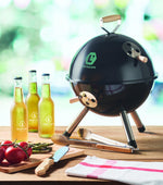 Pinzas barbacoa de acero inox.