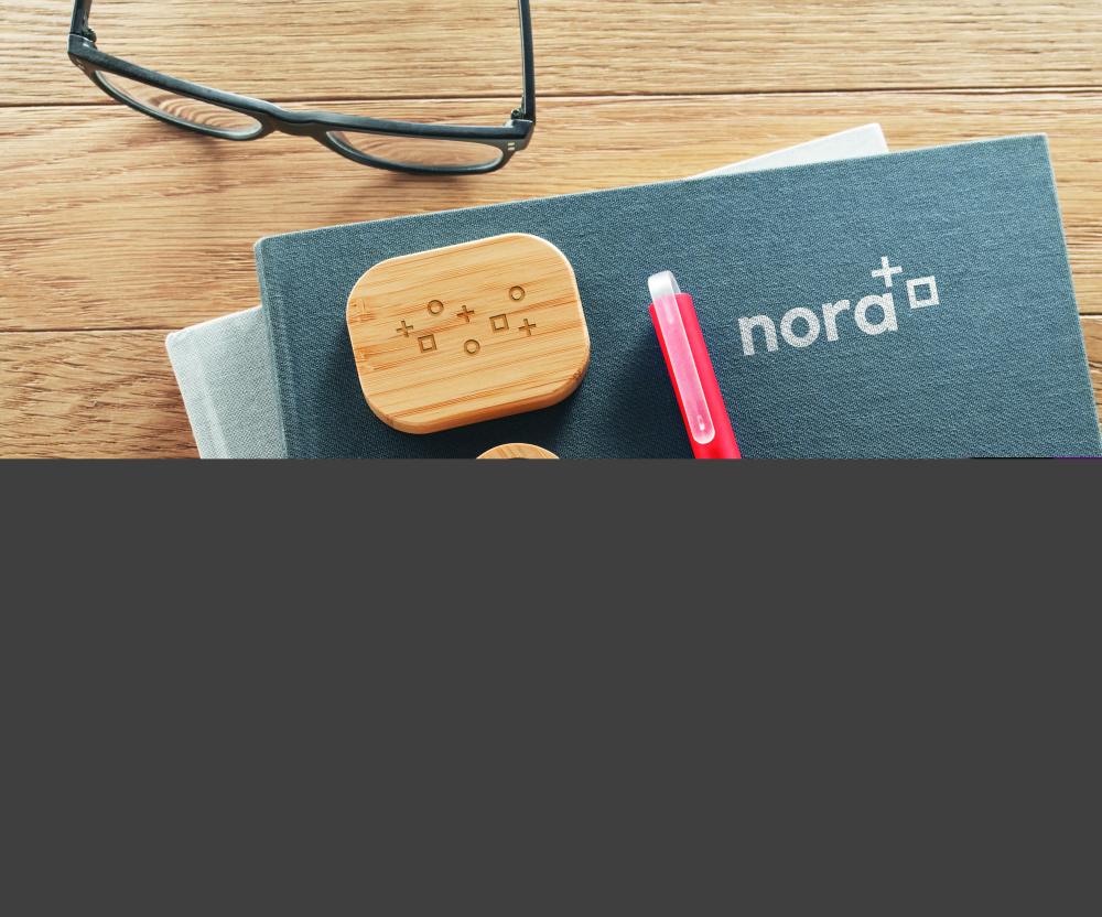 Auriculares TWS estuche bambú